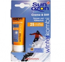 Test Rossmann Sunozon Winterkombi Creme & Stift