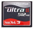 Test Sandisk CompactFlash Ultra II