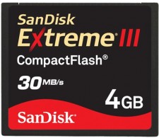Sandisk Extreme III CF im Test Test Sandisk Extreme III CF