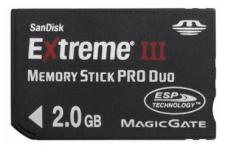 Test Sandisk Extreme III  PRO Duo 2.0 GB