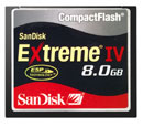 Test Sandisk Extreme IV Compact Flash