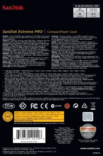 Sandisk Extreme Pro CF 160MB/s UDMA 7 - Compact Flash (CF) im Test
