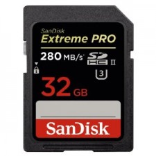 Test Secure Digital (SD) - SanDisk Extreme Pro SDHC UHS-II 280 MB/s 32GB 