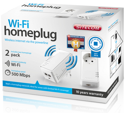 Sitecom LN-555 WiFi-Homeplug Test - 0