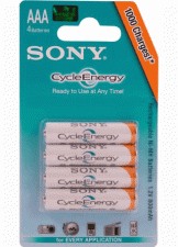 Test Aufladbare Batterien - Sony Cycle Energy (AAA) 