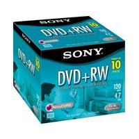 Test DVD+RW (wiederbeschreibbar) - Sony DVD+RW 1-4x AccuCore 