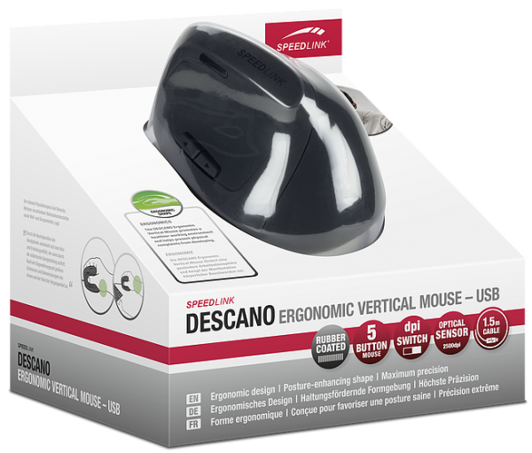 SpeedLink Descano Ergonomic Vertical Mouse Test - 1