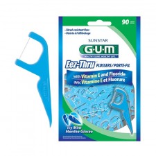 Test Zahnseide - Sunstar GUM Easy Flossers Icy Mint gewachst 