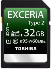 Test Toshiba 32GB Exceria Type 2 Klasse 10 UHS-I SDHC
