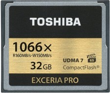 Test Compact Flash (CF) - Toshiba Exceria Pro 160MB/s UDMA 7 