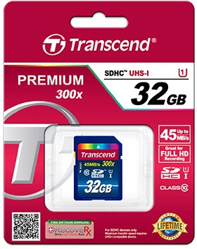 Transcend Premium SDHC SDXC 45MB/s 300x Class 10 UHS-I Test - 0