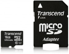 Test Secure Digital (SD) - Transcend Ultimate micro SDHC 600x Class 10 UHS 1 