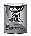 Test Lackfarben - Vectra 2in1 Weißlack Lack+Grundierung seidenmatt 