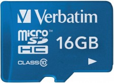 Test Verbatim 16 GB Class 10 Micro-SDHC
