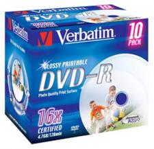 Test DVD+R - Verbatim Photo Printable DVD+R 16x 