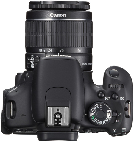 Canon EOS 600D Oberseite Tasten Wahlrad
