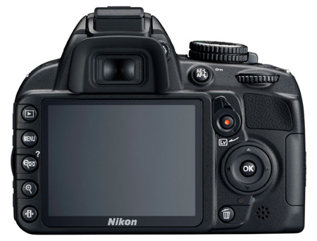 Nikon D3100 Rückseite