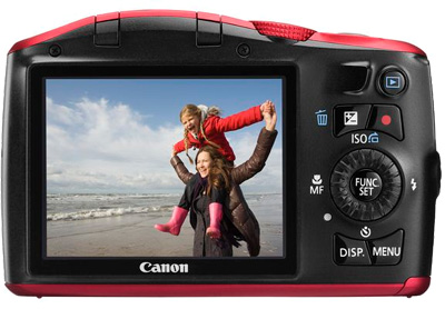 Canon Powershot SX150 IS Rot Rückseite