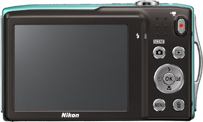 Nikon Coolpix S3300 Rückseite Display Tasten