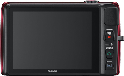 Nikon Coolpix S4300 Rückseite Display Touchscreen