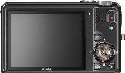 Nikon Coolpix S9100 Silber Rückseite Display Tasten
