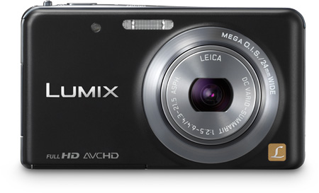 Panasonic Lumix DMC-FX80 Schwarz Vorderseite