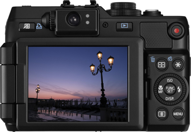 Canon Powershot G1 X Rückseite Klapp-Display Tasten