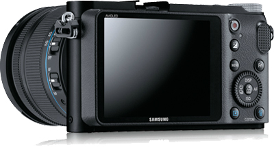Samsung NX200 Display Tasten Rückseite