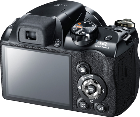 Fujifilm FinePix S4300 Rückseite Display Tasten