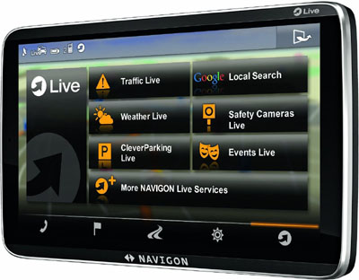 Navigon 92 Premium Live Menü