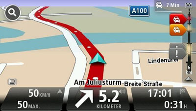 TomTom Go Live 1015 Karte