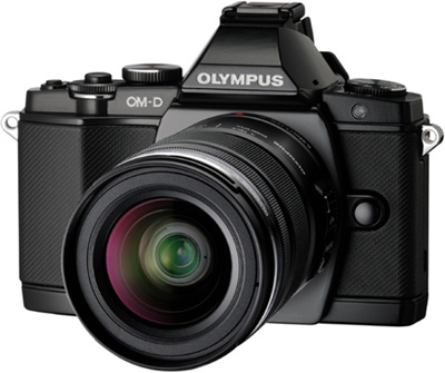Olympus OM-D E-M5 Schwarz Frontseite