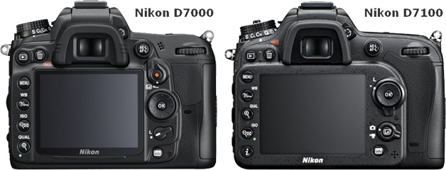 Vergleich Nikon D7000 Nikon 7100