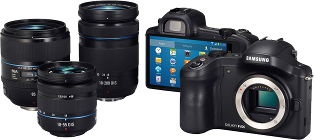 Samsung Galaxy NX und Objektive