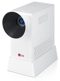 LG PG60G portabler LED-Projektor mit Akku-Pack