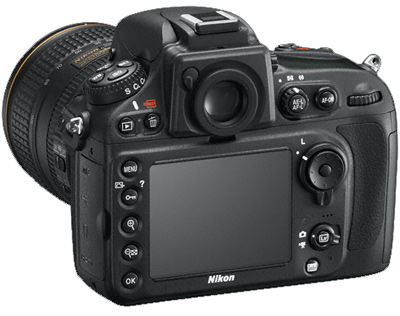 Nikon D800 Rückseite Display