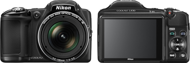 Nikon Coolpix L830 Front & Rückseite