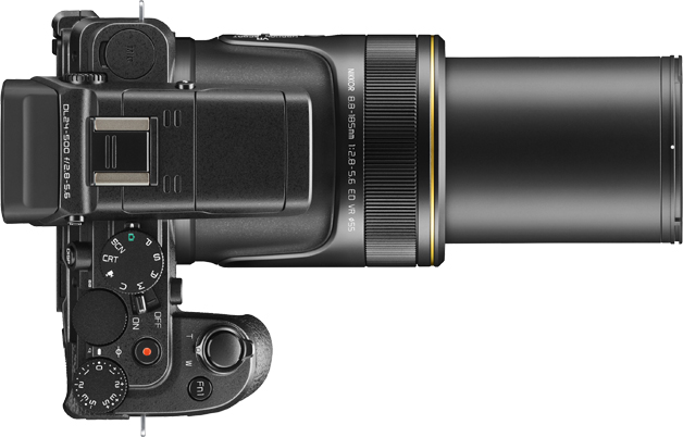 Nikon DL24-500 f/2.8-5.6 Zoom ausgefahren
