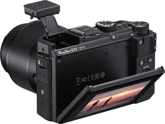 Canon PowerShot G3 X Blitz Rueckseite