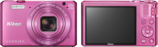Nikon Coolpix S7000 Pink Front Back