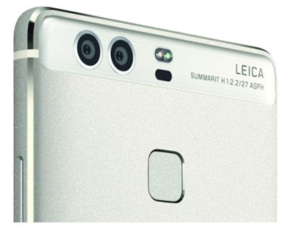 Huawei P9 - Rückseite mit Doppelkamera und Fingerprintsensor