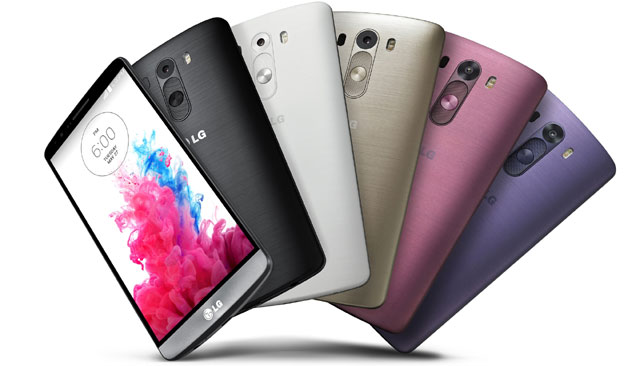 LG G3 in verschiedenen Farben (© LG)