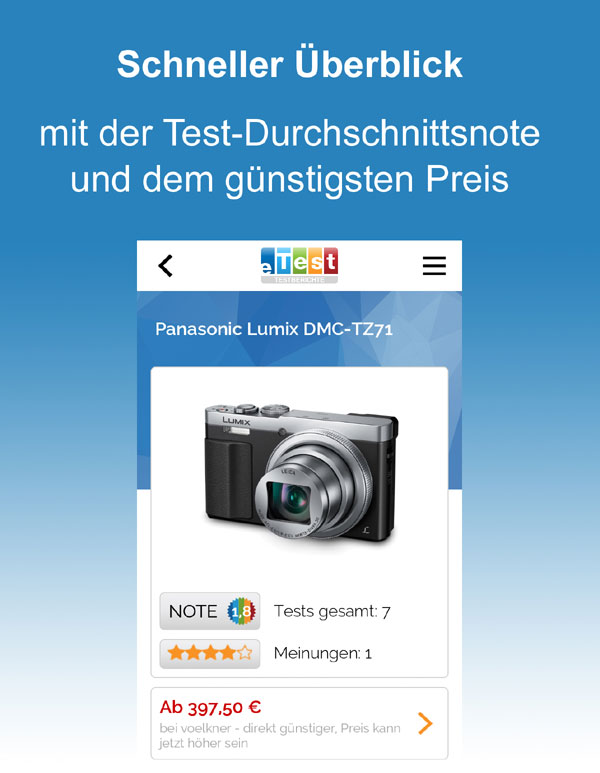 eTest App Produktseite